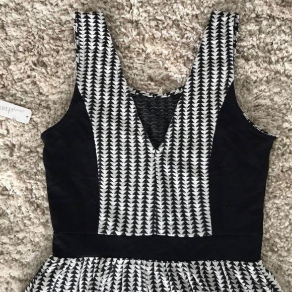 Charming Charlie Patterned Fit & Flare Mini Dress - Picture 6 of 8